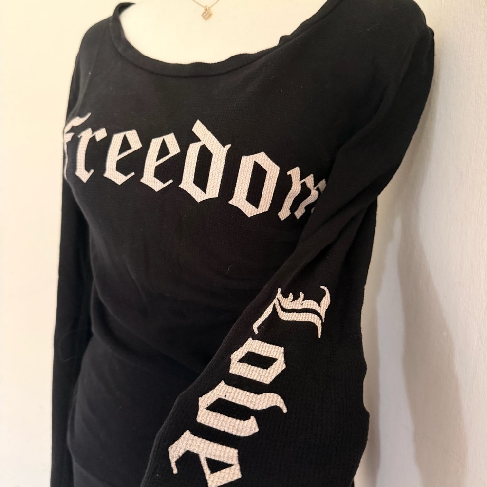 Freedom Black Long Sleeve Tee - Picture 5 of 6